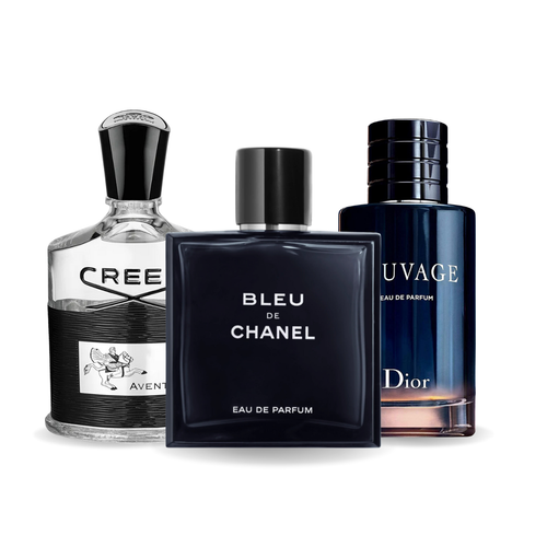Przed Czarnym piątkiem | Creed Aventus + Bleu de Chanel + Dior Sauvage – 3 w cenie 1 100 ml